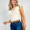 V Cut Out Ruffle Lace Bodysuit