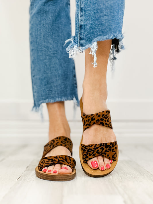 Corkys With A Twist Slip-On Sandals in Leopard - 30A