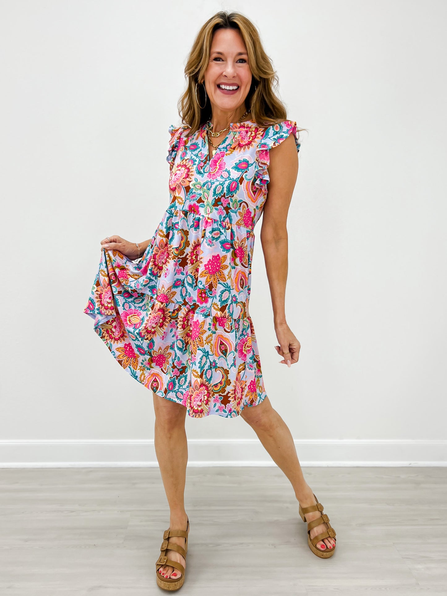 Lizzy Forever Sleeveless V-Neck Mini Dress