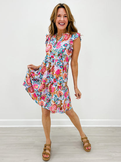 Lizzy Forever Sleeveless V-Neck Mini Dress