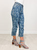 Judy Blue JANIS High Waist Flower Print Wide Leg Cropped Jeans