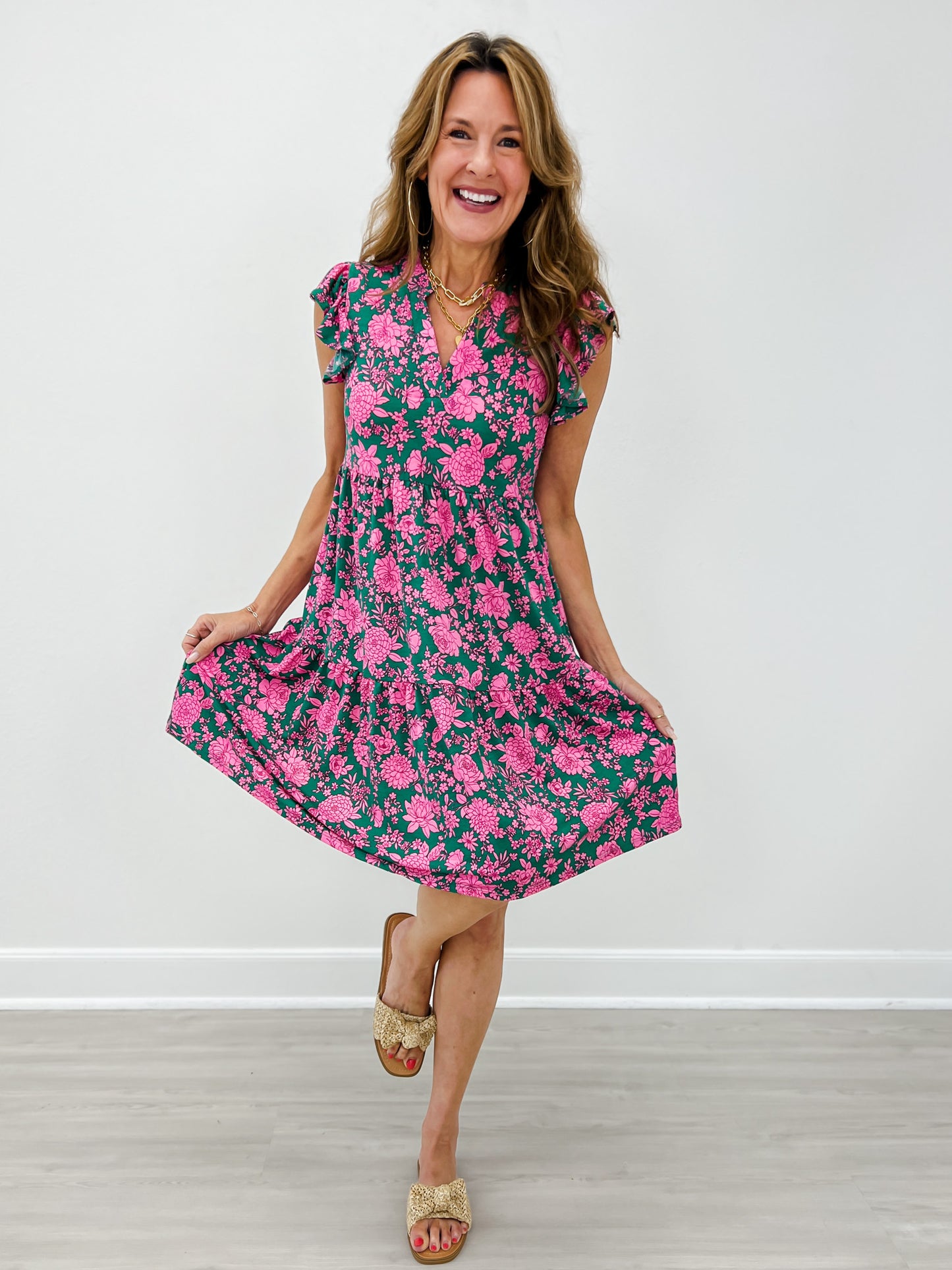 Lizzy Forever Sleeveless V-Neck Mini Dress
