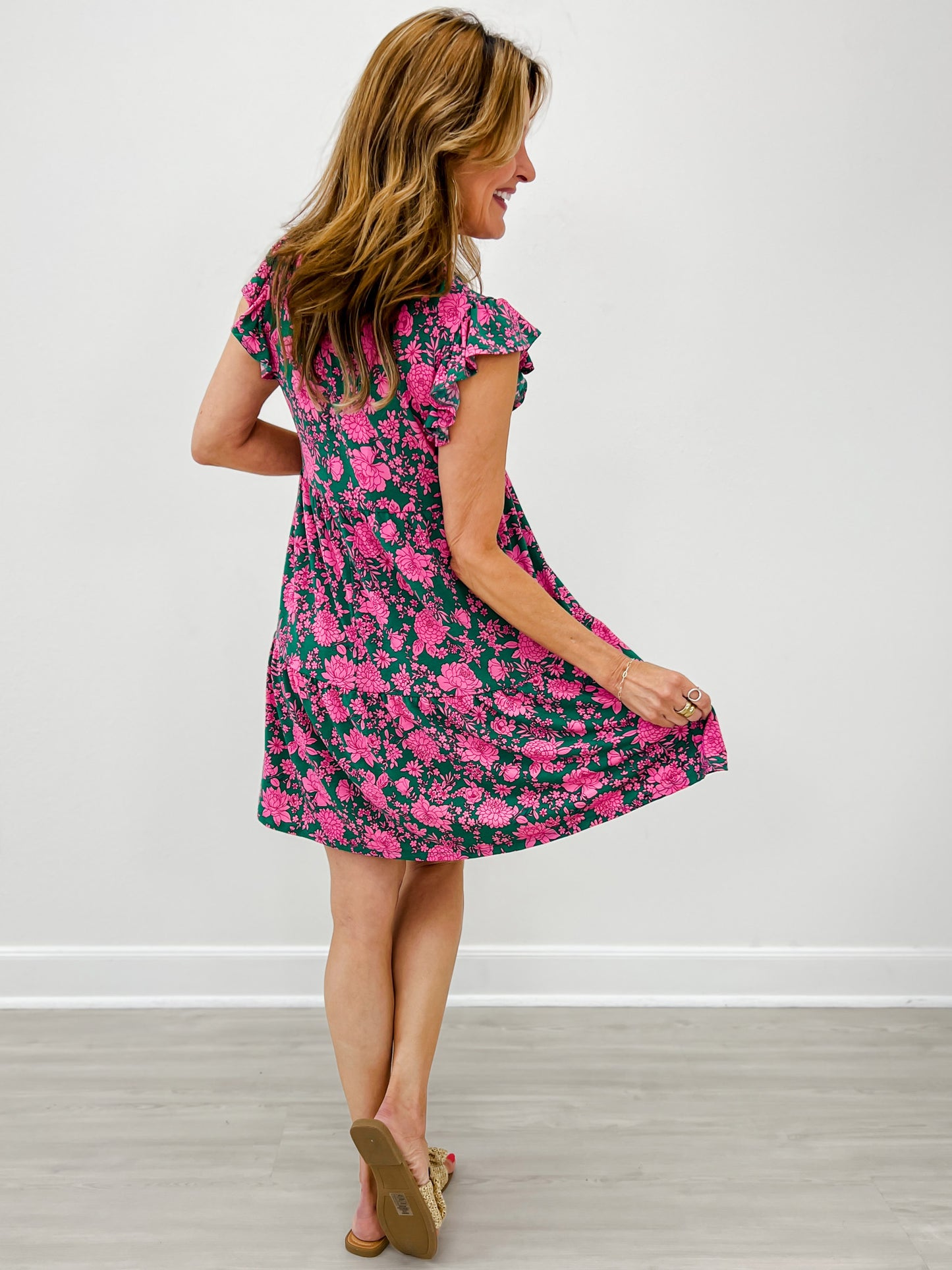 Lizzy Forever Sleeveless V-Neck Mini Dress