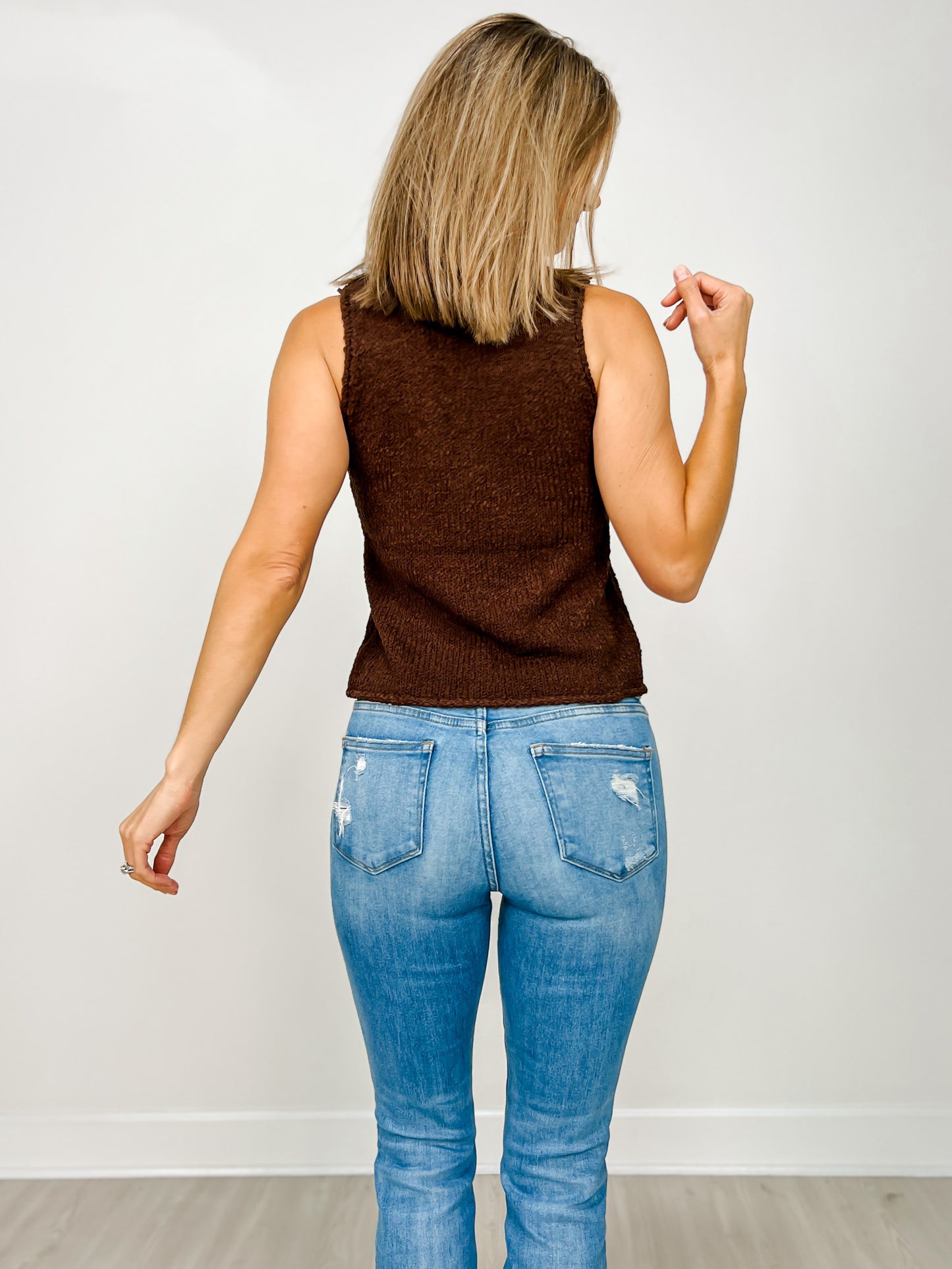 Sleeveless Knit Tank Top