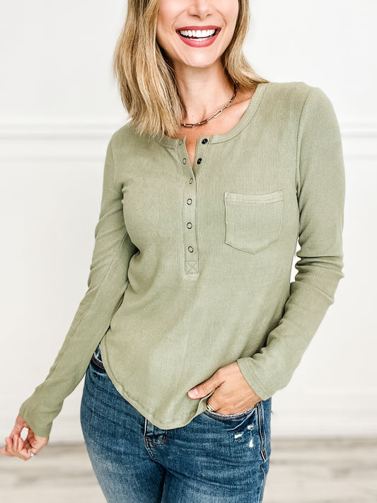 Soft Cozy Brushed Ribbed Knit Top