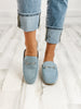 Corkys Charmer Loafer Slides in Blue Denim