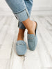 Corkys Charmer Loafer Slides in Blue Denim