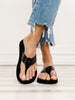 Yellowbox Flax Flip Flop in Black