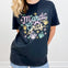 Neon Mardi Gras Rhinestone Graphic Tee