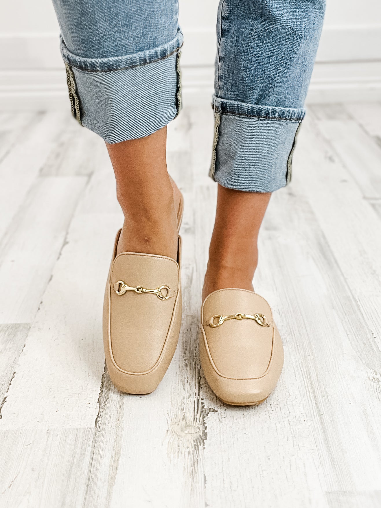 Corkys Charmer Loafer Slides in Camel