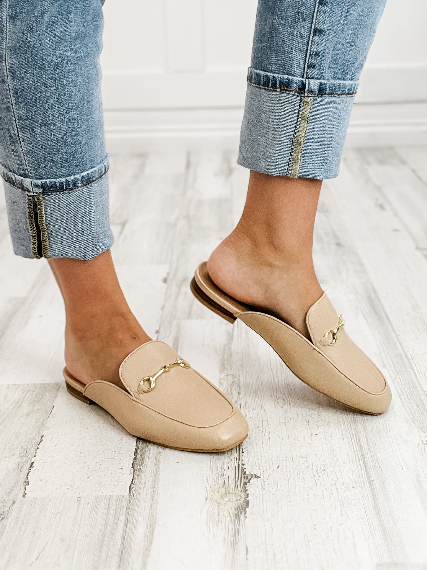 Corkys Charmer Loafer Slides in Camel