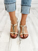 Mia Tyrah Wedge Sandals in Natural