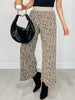 Elastic Waistband Leopard Print Pants