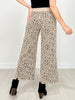 Elastic Waistband Leopard Print Pants