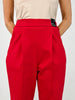 Barrel Leg Ponte Everywhere Pants in Red