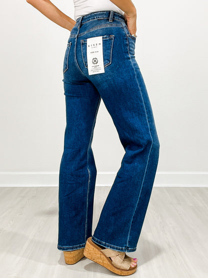 Risen LOLA High-Rise Straight Leg Non-Distressed Jean