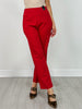 Magic Slim Straight Pants in Red