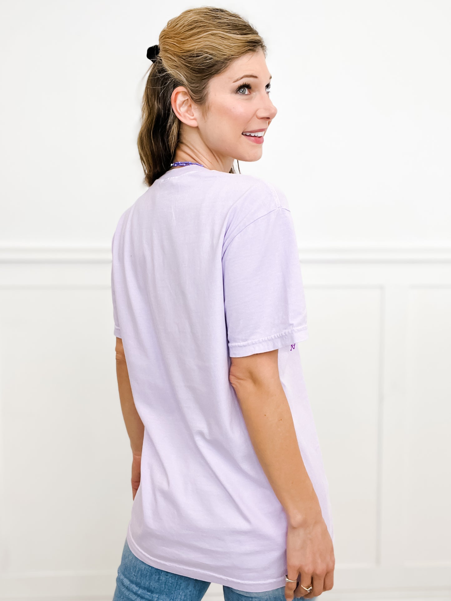 No Rain, No Flowers Embellished Graphic Tee
