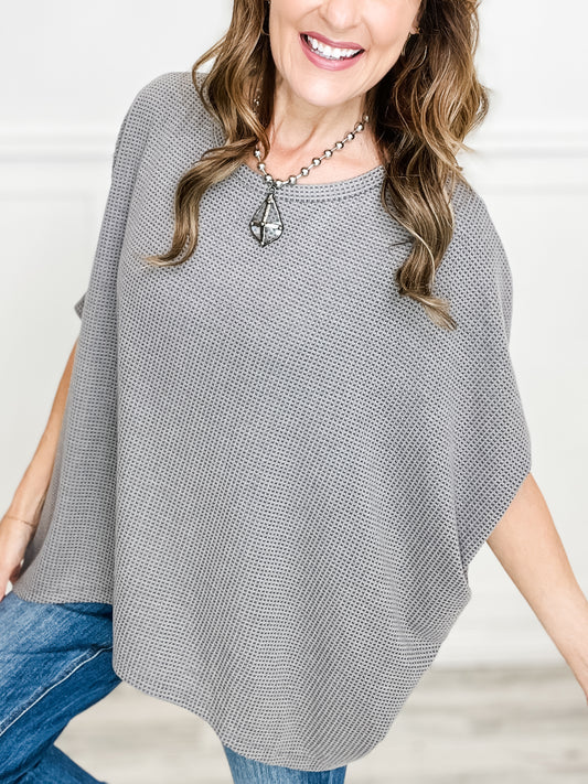 Dolman Sleeve Poncho Thermal Top