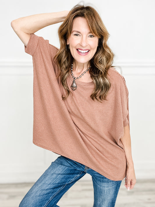 Dolman Sleeve Poncho Thermal Top