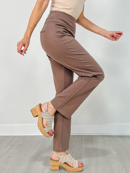 Magic Slim Straight Pants in DARK MOCHA