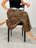 Leopard Print Wide Leg Elastic Waistband Pants