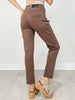 Magic High Waisted Double Knit Skinny Pants in Dark Mocha