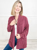 Urban Rib Open Front Duster Cardigan with Pockets