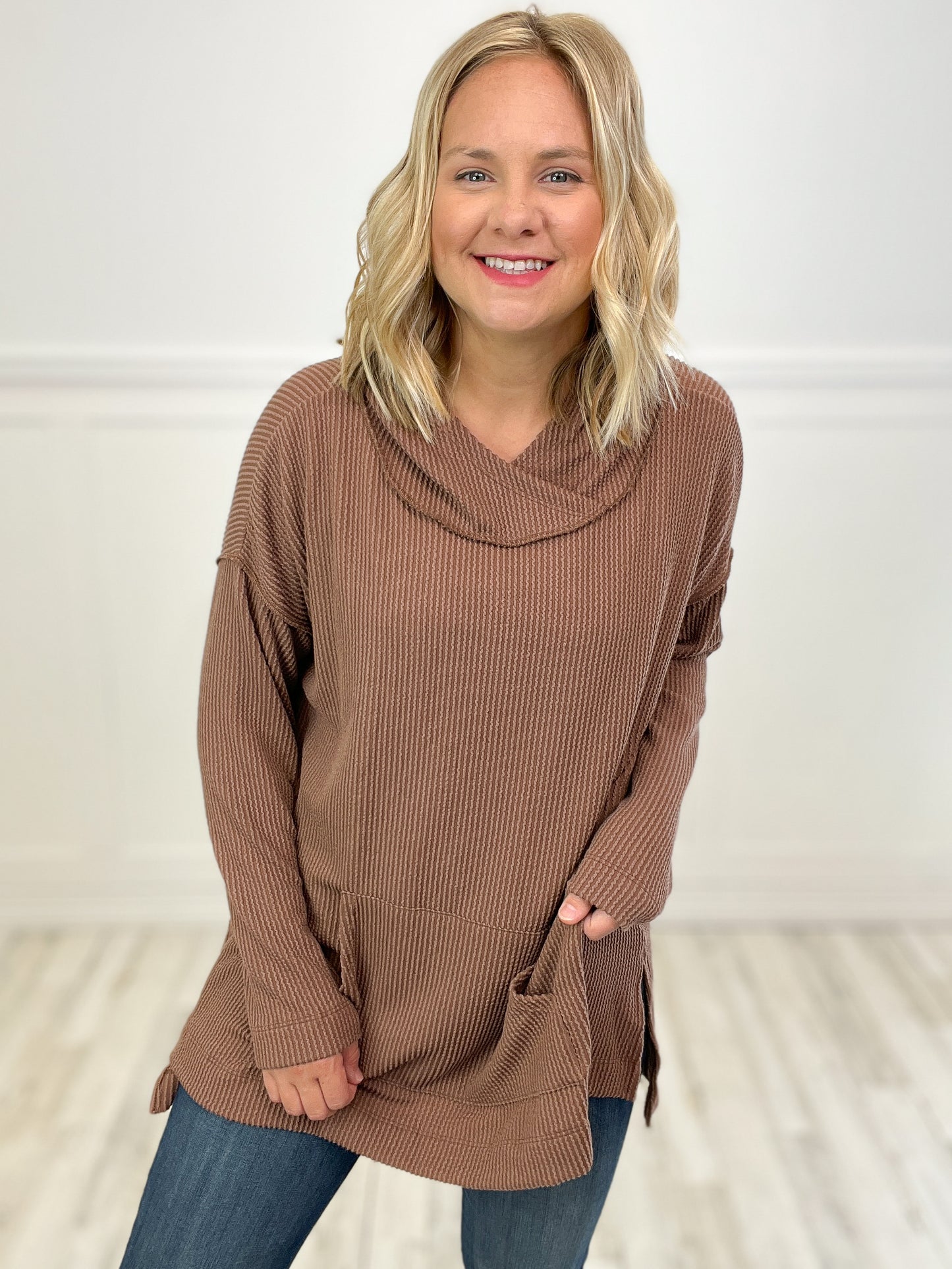 Oversized Hoodie Tunic Top