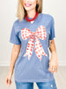 Gingham Bow Patriotic Graphic Tee