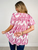 Short Sleeve Top with Smocking on Front and Back