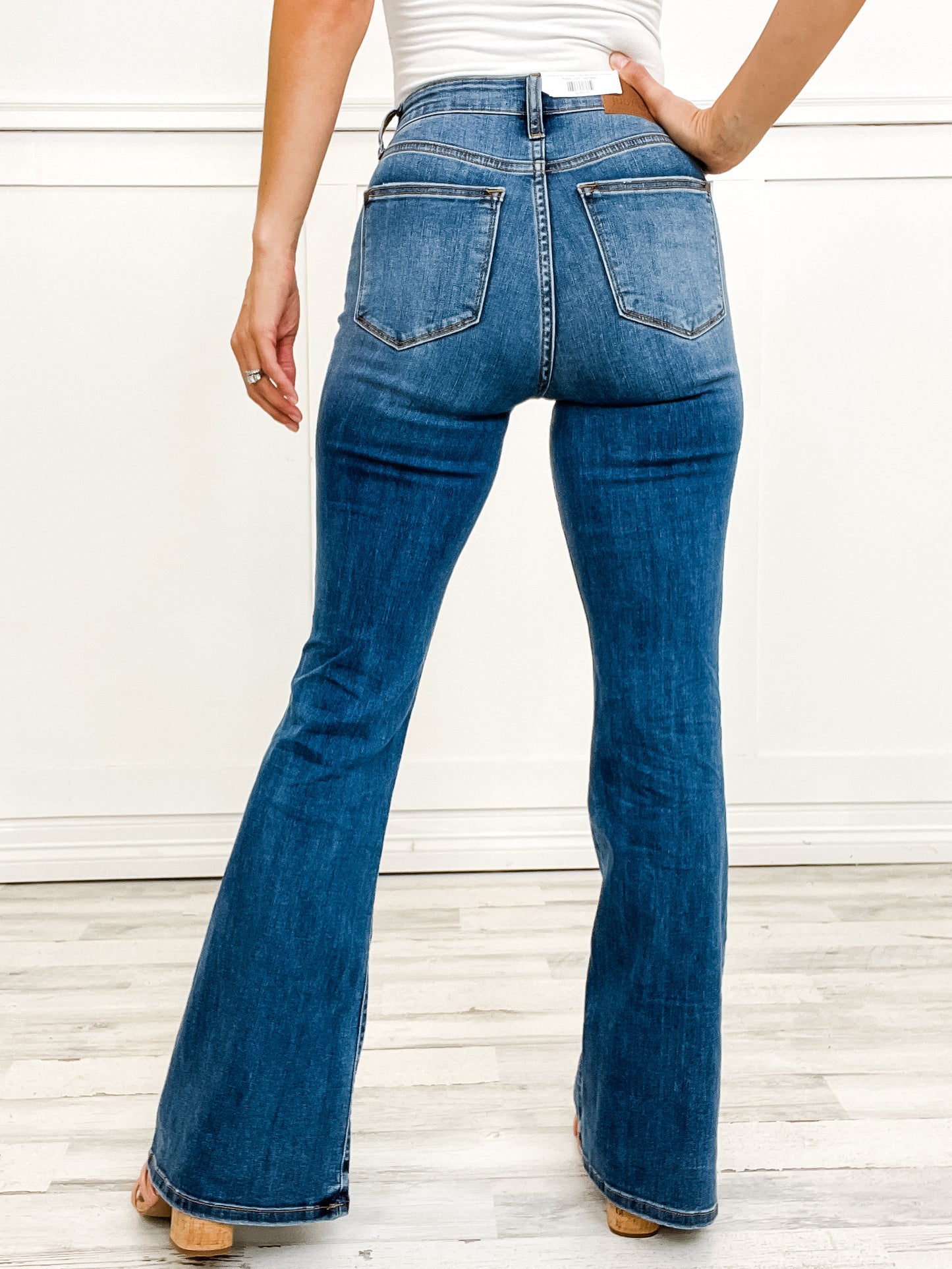 Judy Blue 'Not My First Rodeo' Hi-Rise Non-Distressed Flare Jeans