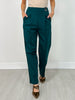 Barrel Leg Ponte Everywhere Pants in Hunter Green