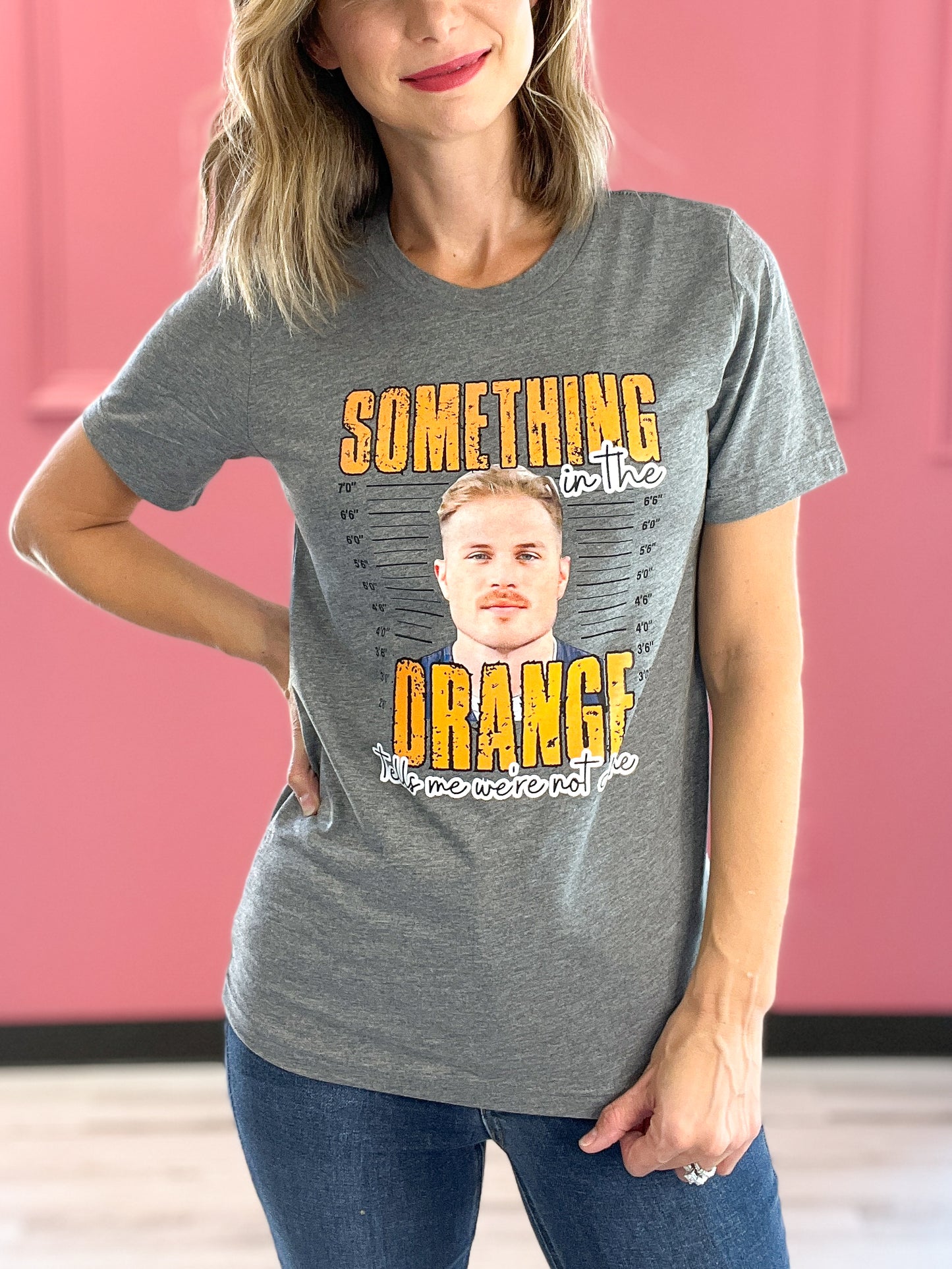 Something in the Orange Zach Bryan Mugshot Graphic Tee