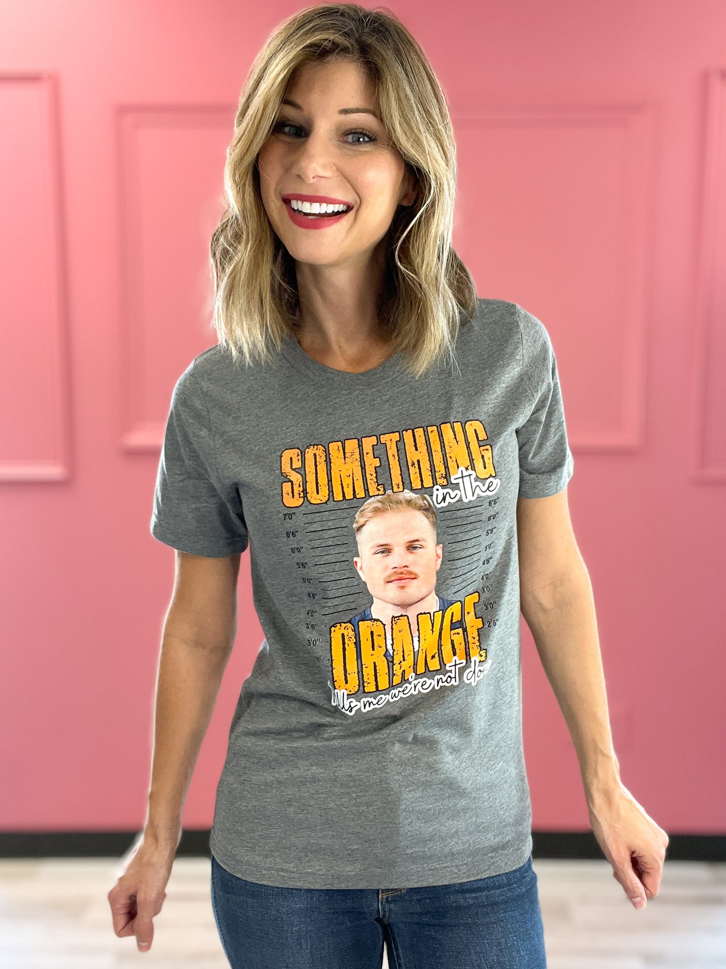 Something in the Orange Zach Bryan Mugshot Graphic Tee