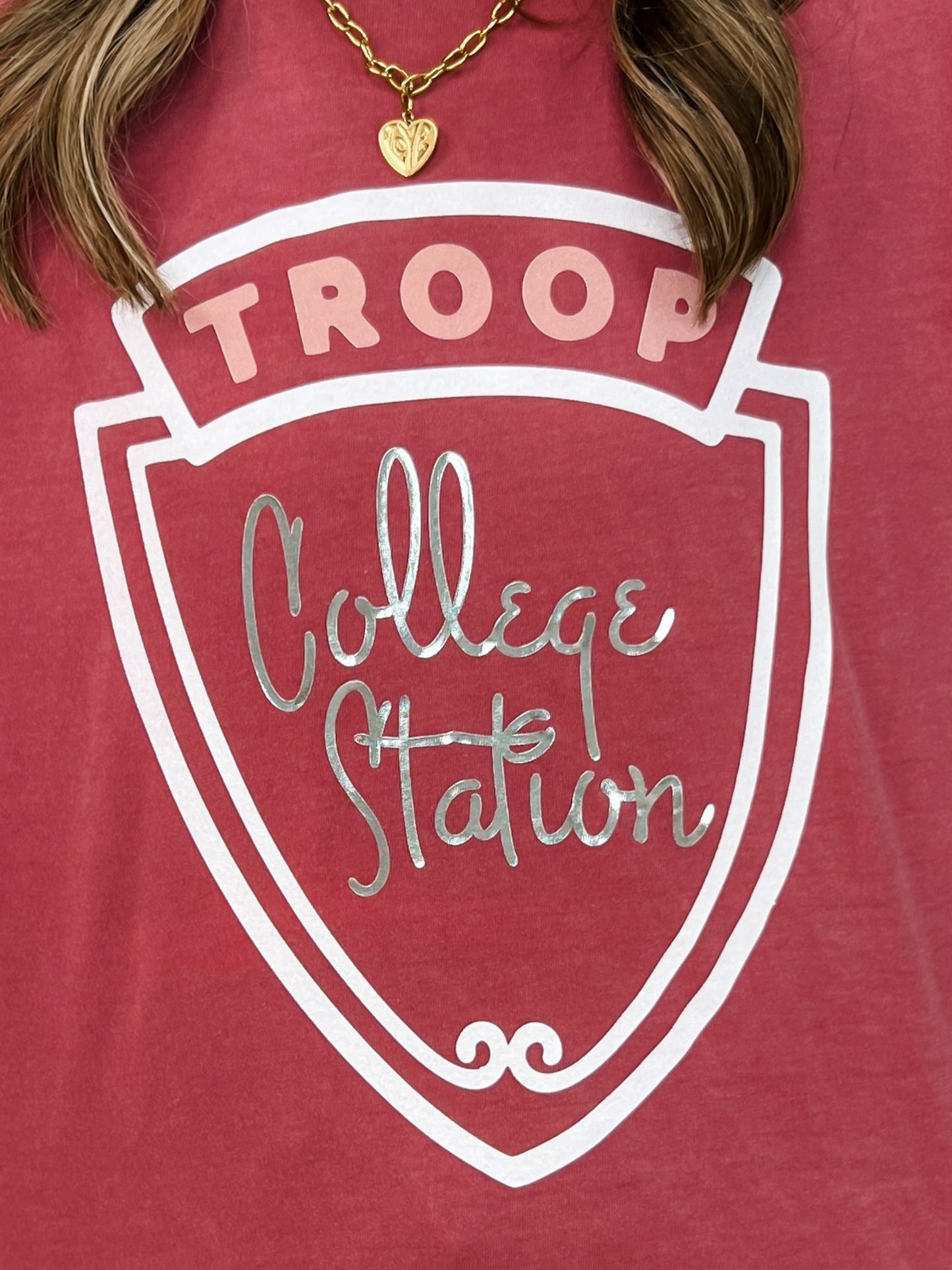 Troop Beverly Hills Custom Game Day Graphic Tee with Bling