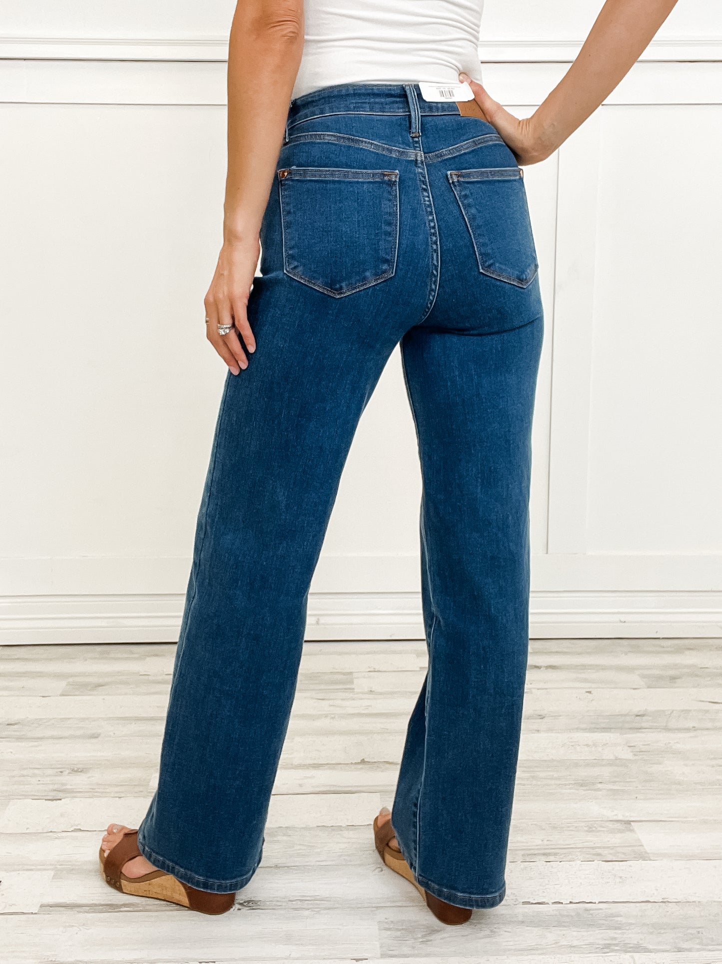 Judy Blue LIKE A HURRICANE Hi-Rise Vintage Wide Leg Denim Jeans