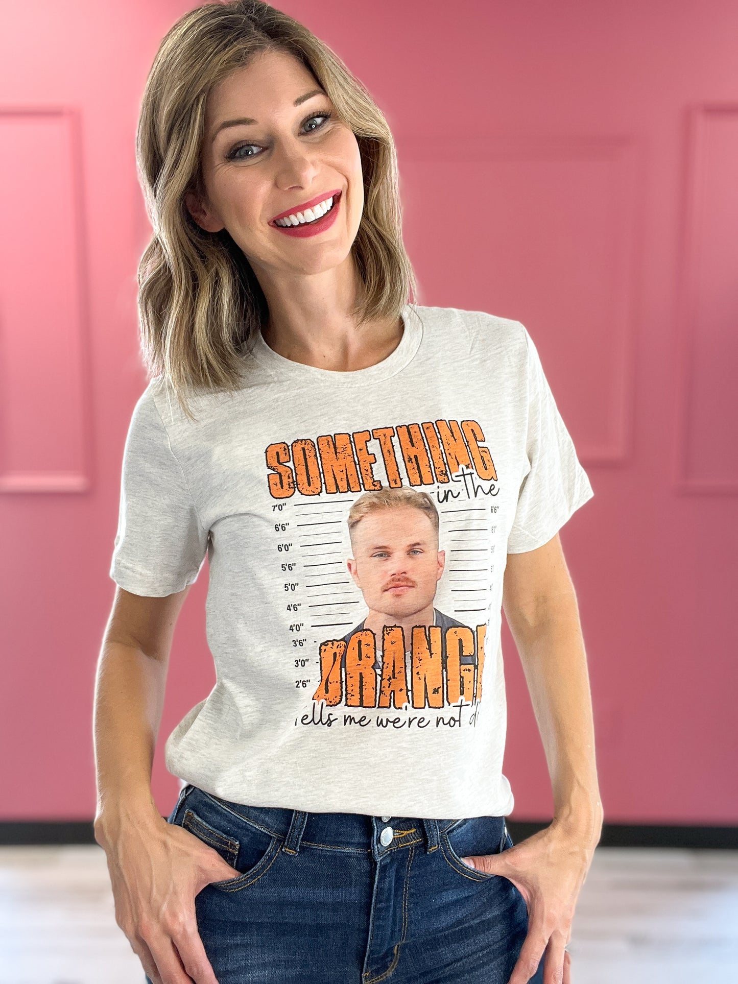 Something in the Orange Zach Bryan Mugshot Graphic Tee