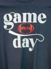 Game Day with Foil Football Custom Graphic Tee