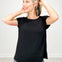 Short Sleeve Modal Basic Boat Neck Top
