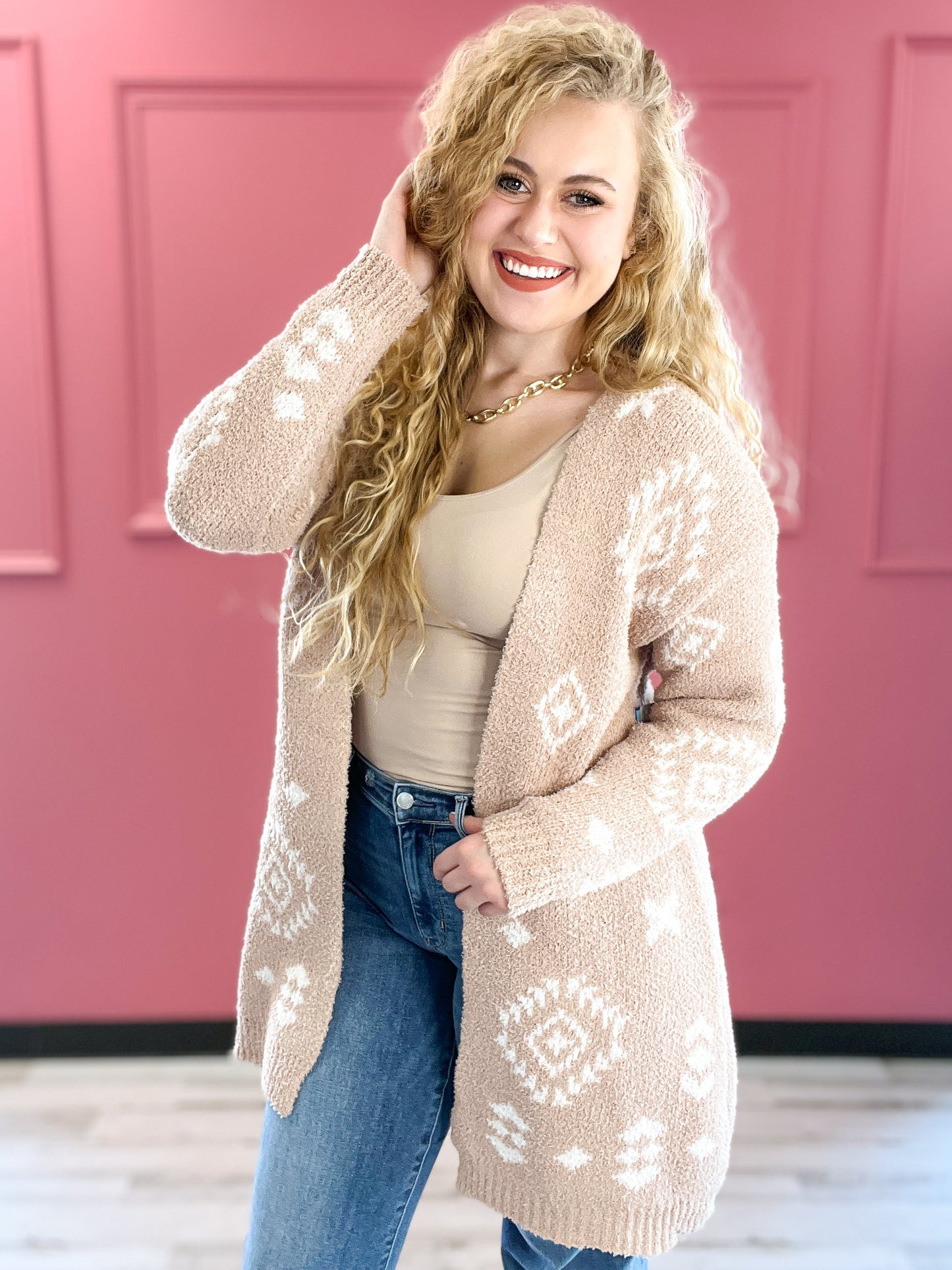 Open Front Cozy Cardigan