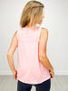 Mineral Washed Sleeveless Henley Top - GRP A