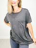 30a  SLUB MINERAL WASHED SHORT SLEEVES WITH POCKET