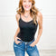 Whatever Will Be Will Be Butter Soft Sleeveless Adjustable Bodysuit Top