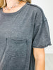 30a  SLUB MINERAL WASHED SHORT SLEEVES WITH POCKET