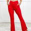Nylon Ribbed Leisure Attire in Red