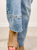 MINERAL WASHED MID RISE STRETCH DENIM JEANS