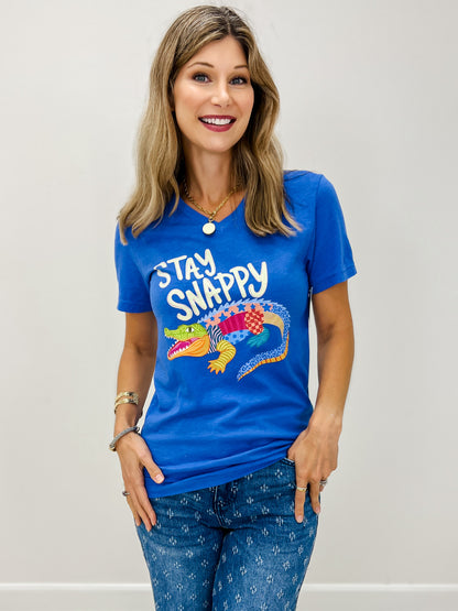 Stay Snappy Patchwork Graphic Tee