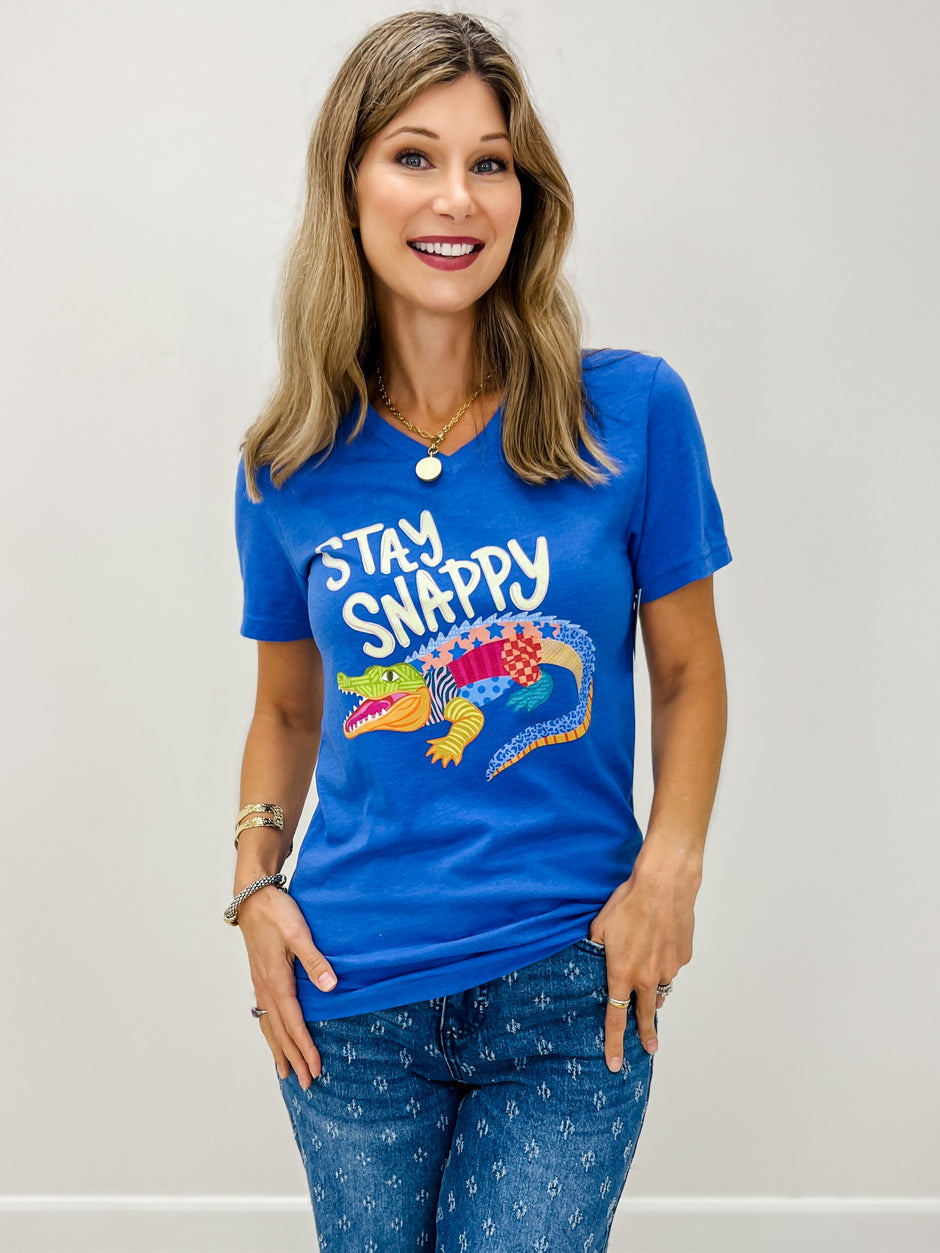 Stay Snappy Patchwork Graphic Tee