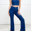 Nylon Ribbed Leisure Attire in Navy